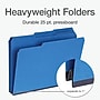 Pendaflex Recycled File Folder, 1-Tab, Assorted, Letter Size, Dark Blue, 25/Box (1007008)~#|#~B0331B40-2E13-4DAE-A34D466F4B3093A1_sc7