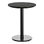 Flash Furniture TopGuard 24" Round Wood Dining Table with Round Base, Black Faux Marble/Black Base (STRD24BMATR18)~#|#~B0383818-45B0-4B5C-959496D5006B578D_sc7