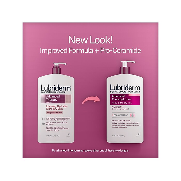 Lubriderm Advanced Therapy Lotion, 24 Fl. Oz. (48262) | Staples