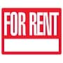 Cosco Corrugate For Rent Outdoor Sign Kit, 19" x 15", Red/White (098538)~#|#~B04A967C-8857-4853-A9CF3FB00EDFD626_sc7