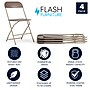 Flash Furniture HERCULES™ Plastic Armless Folding Chair, Premium Brown, 4/Pack~#|#~B04AEDDF-FA55-4B72-868E1EF48281993A_sc7