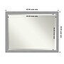 Amanti Art Brushed Nickel Frame Wall Mirror, 33.5" x 43.5" (A42674593696)~#|#~B04DF78B-0D38-48E8-876D36B8004AEB19_sc7