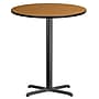 Flash Furniture 36'' Round Laminate Table Top with 30''x 30'' Bar-Height Table Base, Natural (XURD36NTT3030B)~#|#~B057E4A9-FC73-420E-85C49589AD42667C_sc7