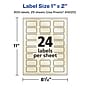 Avery Pearlized Ivory Rectangle Multipurpose Labels, 1" x 2", Ivory, 600/Pack (94220)~#|#~B05D27CC-0DFE-419E-AEF0BACD04286A63_sc7