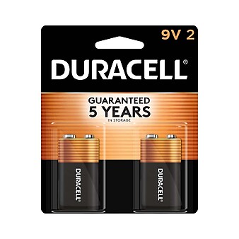 Duracell Coppertop 9V Alkaline Batteries