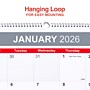 2026 Staples 22.19" x 29" Monthly Wall Calendar, White/Red/Gray (ST63005-26)~#|#~B060EC6B-8CED-4D74-B5B2DDC8ACD437E2_sc7