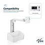 Viva Comfort Aluminum Wall Mount Bracket with Basket, Compatible With Welch Allyn Connex Spot Monitor, White (ADIME912-WM-01)~#|#~B06AECD3-312A-4B3B-AC722882E29F24CE_sc7
