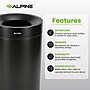 Alpine Industries Stainless Steel Trash Can, 27 Gallon, Black (ALP475-27-BLK)~#|#~B06B6553-FECE-497D-851A7FA19EC2D292_sc7