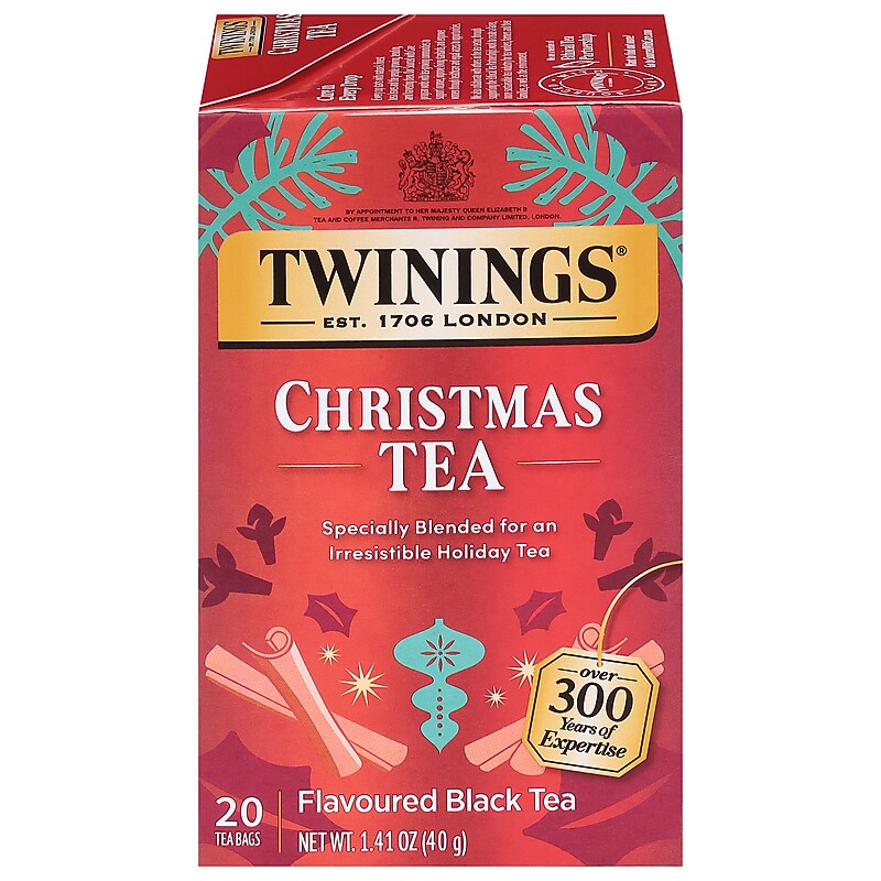 Twinings Seasonal Teas Christmas Tea Black Tea Bags, 20/Box (F06301) image 1