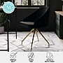 Martha Stewart Sora Velvet Swivel Task Chair, Black/Polished Brass (CH222119BKGLD)~#|#~B0730A0F-F010-4B01-B477410D4E06C427_sc7
