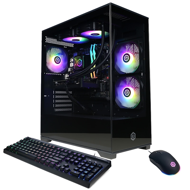 CyberPowerPC Gaming Desktop Computer, Intel Core i9-14900F, GeForce RTX 5060 Ti 16GB, 32GB RAM, 2TB SSD, Windows 11 Home image 1