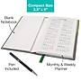 2027 Excello Brands 3.5" x 6" Weekly & Monthly Standard Planner, Paperboard Cover, Green/Black (PKT-CY27-GN-PEN)~#|#~B07951B4-4636-48B4-AA429ECBD2DB7BF4_sc7