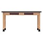 Diversified Woodcrafts School Classroom Rectangular Science Lab Table, 60" x 24", Oak (C760LBBK30N)~#|#~B07ACD95-EFC0-4C45-87DB582E50D2F82B_sc7