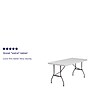 Flash Furniture Kathryn Folding Table, 60" x 30", Granite White (RB3060)~#|#~B07DCC03-6E1F-4E9F-AD9B0196F310E603_sc7