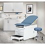 Viva Comfort Adjustable Exam Table with Stirrups & Storage, 500 lbs. Capacity, Blue (ADI996-09-SSU2-BLU-MK)~#|#~B080021C-7E49-4791-9190D7301F52A4D3_sc7