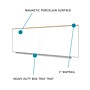 Ghent M1 Magnetic Porcelain Dry-Erase Whiteboard, Anodized Aluminum Frame, 4'H x 7' 4"W (A2M47)~#|#~B083152A-9864-4D57-A596713BCFD636C5_sc7