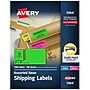 Avery Sure Feed Laser Shipping Labels, 2"x 4", Neon Assorted, 100 Labels/Box (5964)~#|#~B087B817-9A94-4C40-B57CCD57B2A5D23E_sc7