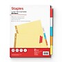 Staples Large Tab Insertable Paper Dividers, Assorted Colors, 5-Tabs (13485/11109)~#|#~B08816EF-418F-448F-ABABBFB274D30B6F_sc7
