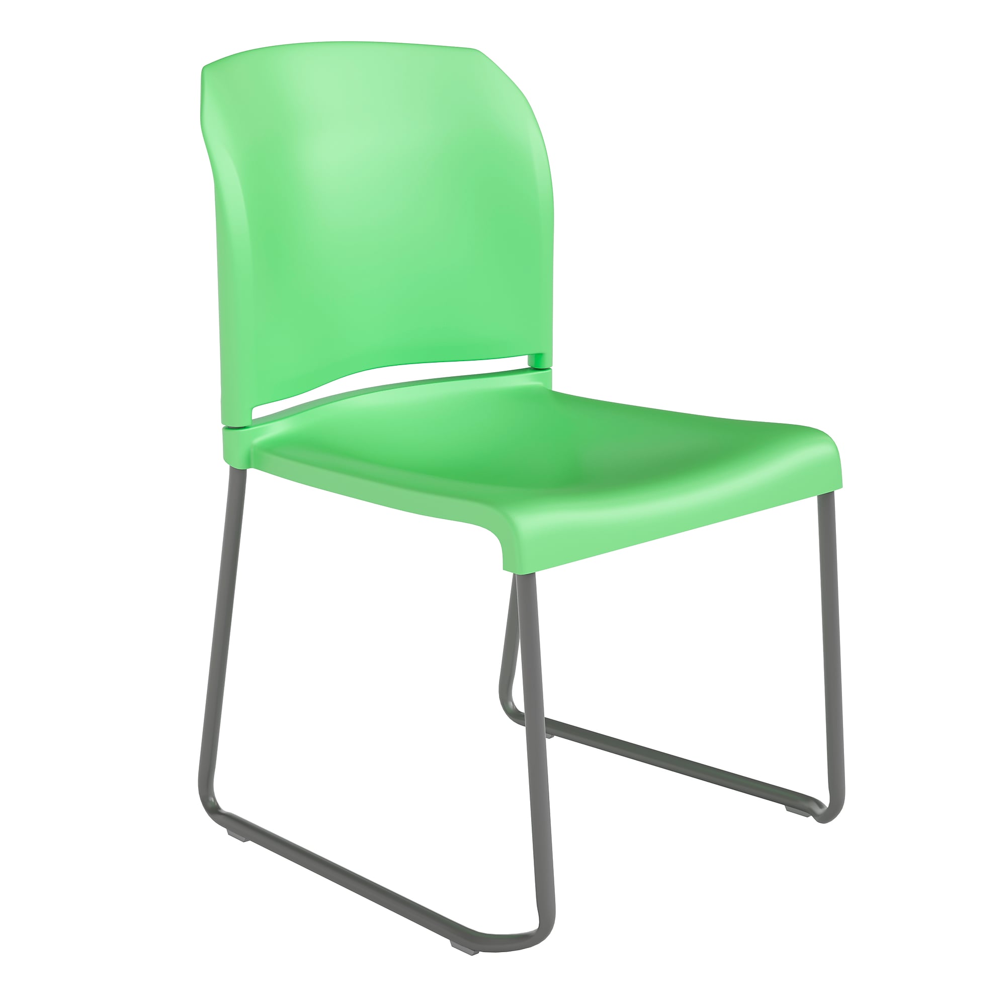 Flash Furniture HERCULES Series Plastic Contoured Stacking Chair, Green/Gray (RUT238AGN) Sansujyuku sansujyuku.com