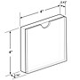 Azar Card Holder, Desktop/Countertop, Top Loading Acrylic, 2/Pack (104554-2PK)~#|#~B0937371-D34E-4624-B83C9F58EA5D3F94_sc7