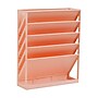 Mind Reader 5-Pocket Plastic Mountable Wall File, Letter Size, Pink (WALLANCH-PNK)~#|#~B096EE1A-6391-44FE-BEC5B5D04BAC2FE5_sc7