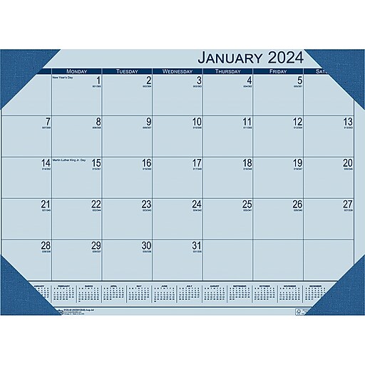 2024 House of Doolittle Ecotones 22" x 17" Monthly Desk Pad Calendar
