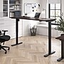 Bush Business Furniture Move 40 Series 72"W Adjustable Standing Desk, Black Walnut/Black (M4S7230BWBK)~#|#~B09BE839-F50C-42AF-B219CFF0C0099B4C_sc7