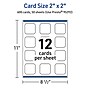 Avery Integrated Cards, 2" x 2", Matte White, 600/Box (95292)~#|#~B09DC585-4380-4E65-82352CC9455797E6_sc7