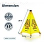 Alpine Industries Wet Floor Cone Sign, 20"H, Yellow, 5/Pack (498-20-5pk)~#|#~B0A3A5C3-AADC-41A6-8C4124D7595CEECE_sc7
