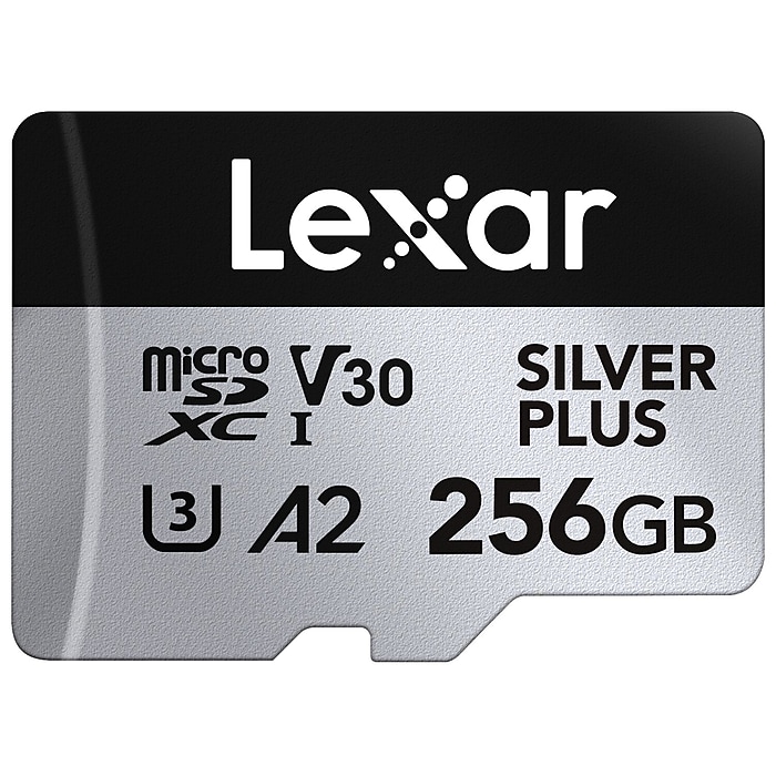 Lexar Professional Silver Plus 256MB microSDXC Memory Card with