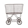 Storied Home 1-Section Rolling Laundry Basket, Metal, Bronze (EC0219)~#|#~B0B3E3E5-312A-4178-87AC94A9084AB706_sc7
