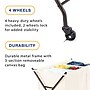 Whitmor 3-Section Rolling Laundry Sorter, Metal, Black/Natural (5588-11054)~#|#~B0B7CA44-9B61-45FB-B2FC7BE300730740_sc7
