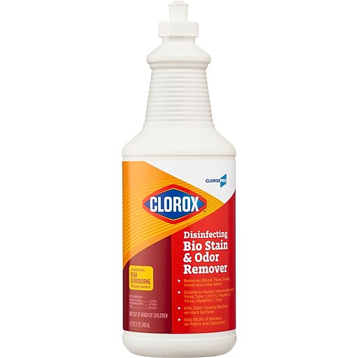 Clorox CloroxPro Disinfecting Bio Stain & Odor Remover Pull Top, 32 oz