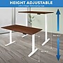 Mount-It! Dual Motor 55"W Electric Rectangular Adjustable Standing Desk, Hazelnut/White (MI-18112)~#|#~B0C08F3B-1ECA-43A3-8F5777A8EC8B47C3_sc7