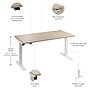 Bush Business Furniture Move 40 Series 60"W Electric Adjustable Standing Desk, Natural Elm (M4S6030NEWK)~#|#~B0C9A469-83AB-4D4D-9D45ABD578F78F79_sc7