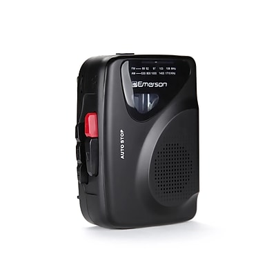 Emerson Portable Cassette Player & Recorder, Black (EPC-1000) – Sansujyuku