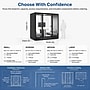 Uncaged Ergonomics Modular Acoustic Office Pod with Ventilation, Lighting and Power, Small, Black (POD-S-Black)~#|#~B0D16CFB-D0B5-4566-82106645A84D321E_sc7