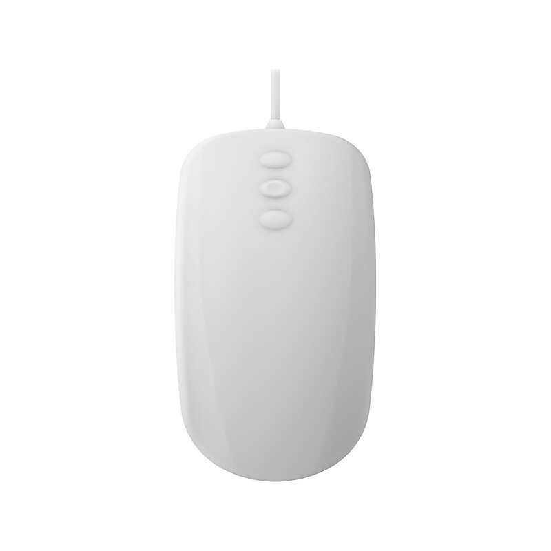 Cherry AK-PMH3 Ergonomic Ambidextrous Optical USB Mouse, White (AK-PMH3OB-US-W) image 1