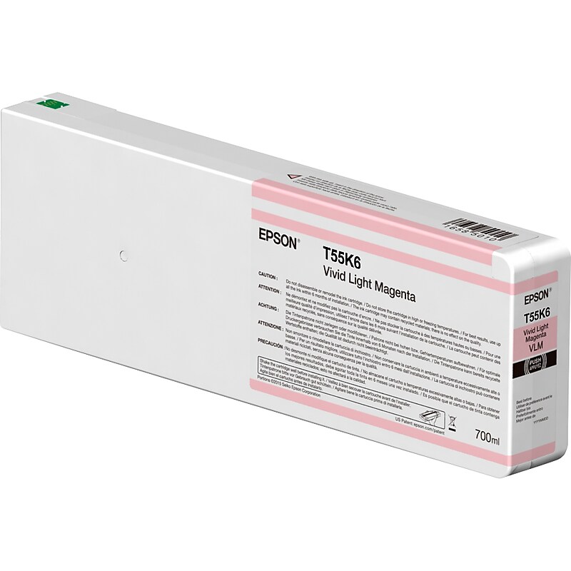 Epson UltraChrome HDX/HD T55K Vivid Light Magenta Ink Cartridge (T55K600) image 1
