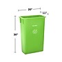 Alpine Industries Polypropylene Commercial Indoor Recycling Bin, 23 Gallon, Lime Green, 3/Pack (ALP477-LGRN-3PKD)~#|#~B0DBFA7E-6FBD-4E02-B7AE4DBE3A66E075_sc7
