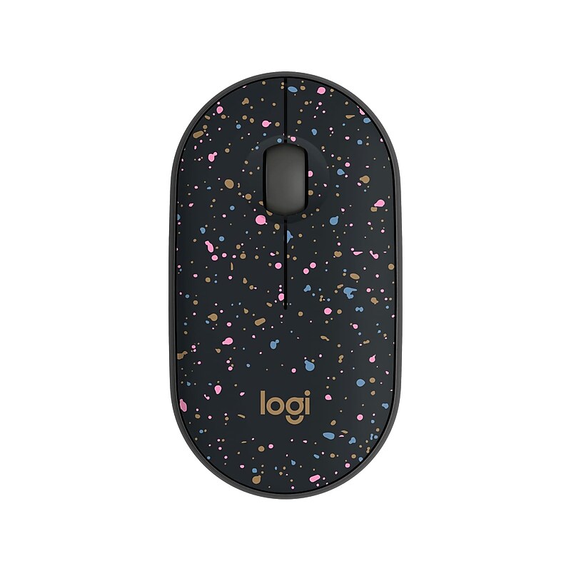 Logitech M340 Wireless Ergonomic Ambidextrous Optical USB Mouse, Speckles (910-007281) image 1