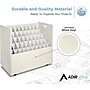 AdirOffice 50-Slot Mobile Roll File, Lockable, 28.5"H x 30"W x 15.75"D, White (626-WHI-KIT1)~#|#~B0DD6F8F-13FE-4360-B9320A8F9B48DDFE_sc7