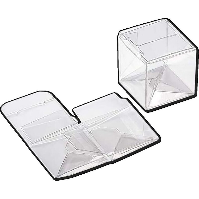 JAM Paper Pop & Lock Top Clear Gift Boxes, 1 1/2" x 1 1/2" x 1 1/2", 25/pack (CB-PLB103) image 1