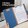 Staples Moisture Resistant Classification Folder, 2-Dividers, 2.5" Expansion, Letter Size, Dark Blue, 10/Box (ST614620-CC)~#|#~B0E07C07-6A03-41B0-A6FFE1E7C905E44F_sc7