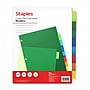 Staples Large Tab Insertable Plastic Dividers, Multicolor, 8-Tabs (ST62973)~#|#~B0E1D725-CF63-4C5D-824202903033D9BB_sc7