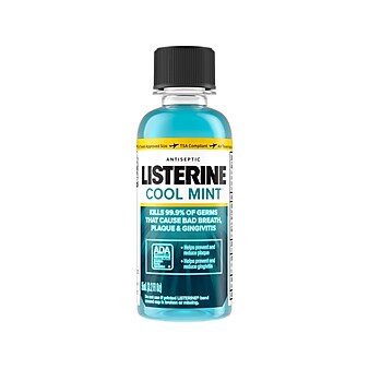 Listerine Cool Mint Mouthwash with Eucalyptol, 3.2 Fl. Oz. (312547427951)