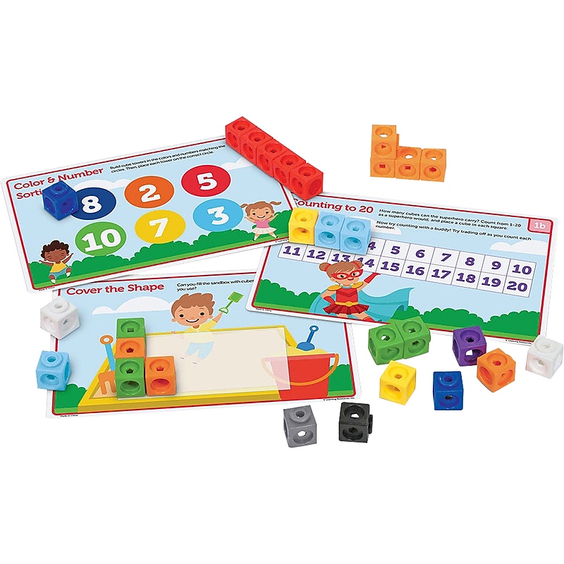Learning Resources MathLink Cubes Pre-K Activity Set (LER9335) image 1