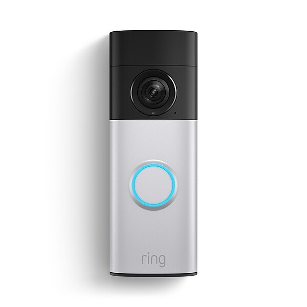 Ring Battery Doorbell Plus (2nd Gen) WiFi Wireless Smart Video Doorbell, Nickel Silver (B0F14N7HHH)