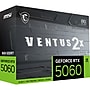 MSI VENTUS 2X GeForce RTX 5060 PCIe 5.0 8GB GDDR7 Gaming Graphics Card, 2527 MHz Core, 28000 MHz, Silver/Black (G5060-8V2C)~#|#~B0E81525-6B0B-4403-B9B68AEC2D4C0AD8_sc7
