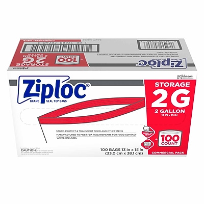 Ziploc Double Zipper Storage Bags